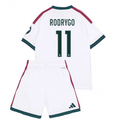 Real Madrid Rodrygo Goes #11 Hjemmebanetrøje Børn 2026-27 Kortærmet (+ Korte bukser)